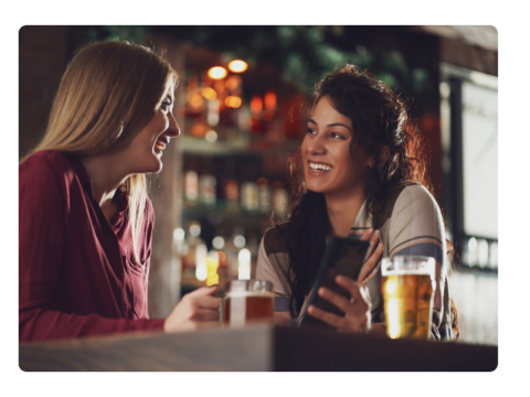 Friends in pub